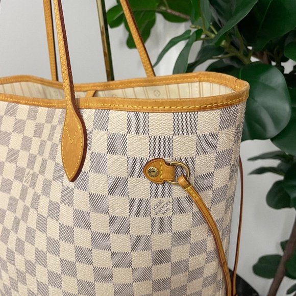 Louis Vuitton Neverfull MM Damier Azur Tote Bag - Picture 6 of 11